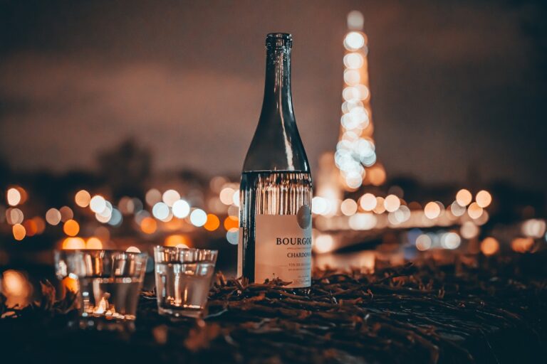 a bottle of wine sitting on top of a table - food and wine guide Paris