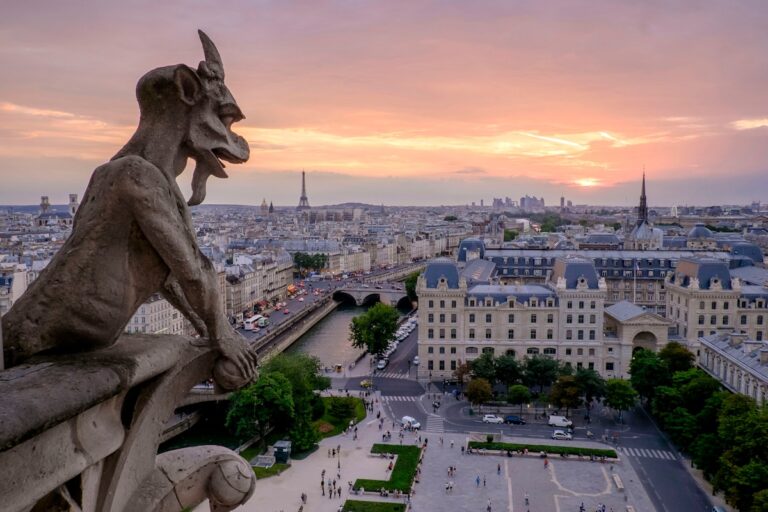 gargoyle over street - How to spend 3 days in Paris France