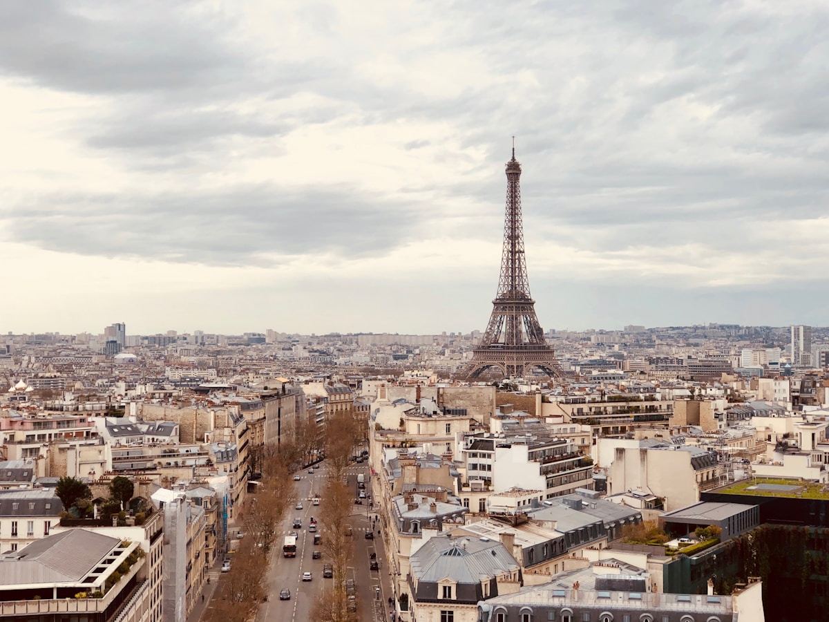 aerial photography of Eiffel Tower - Paris budget travel guide