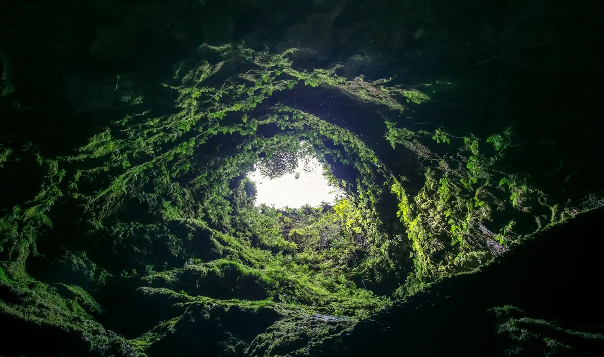 Algar do Carvão Azores Portugal