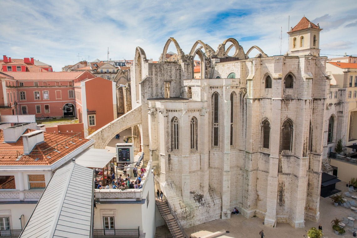 Carmo Ruins in Lisbon, Portugal