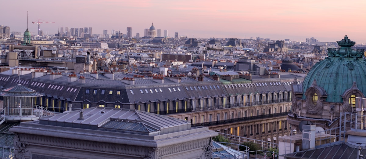 Parisian Architecture - aerial photo of buildings