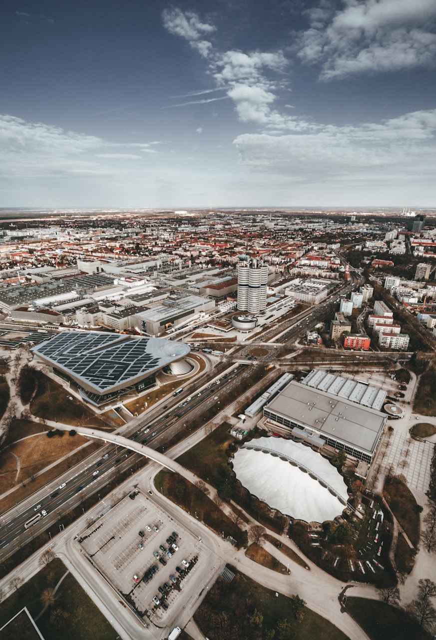 Best Day Trips From Munich, an aerial view of a large industrial area
