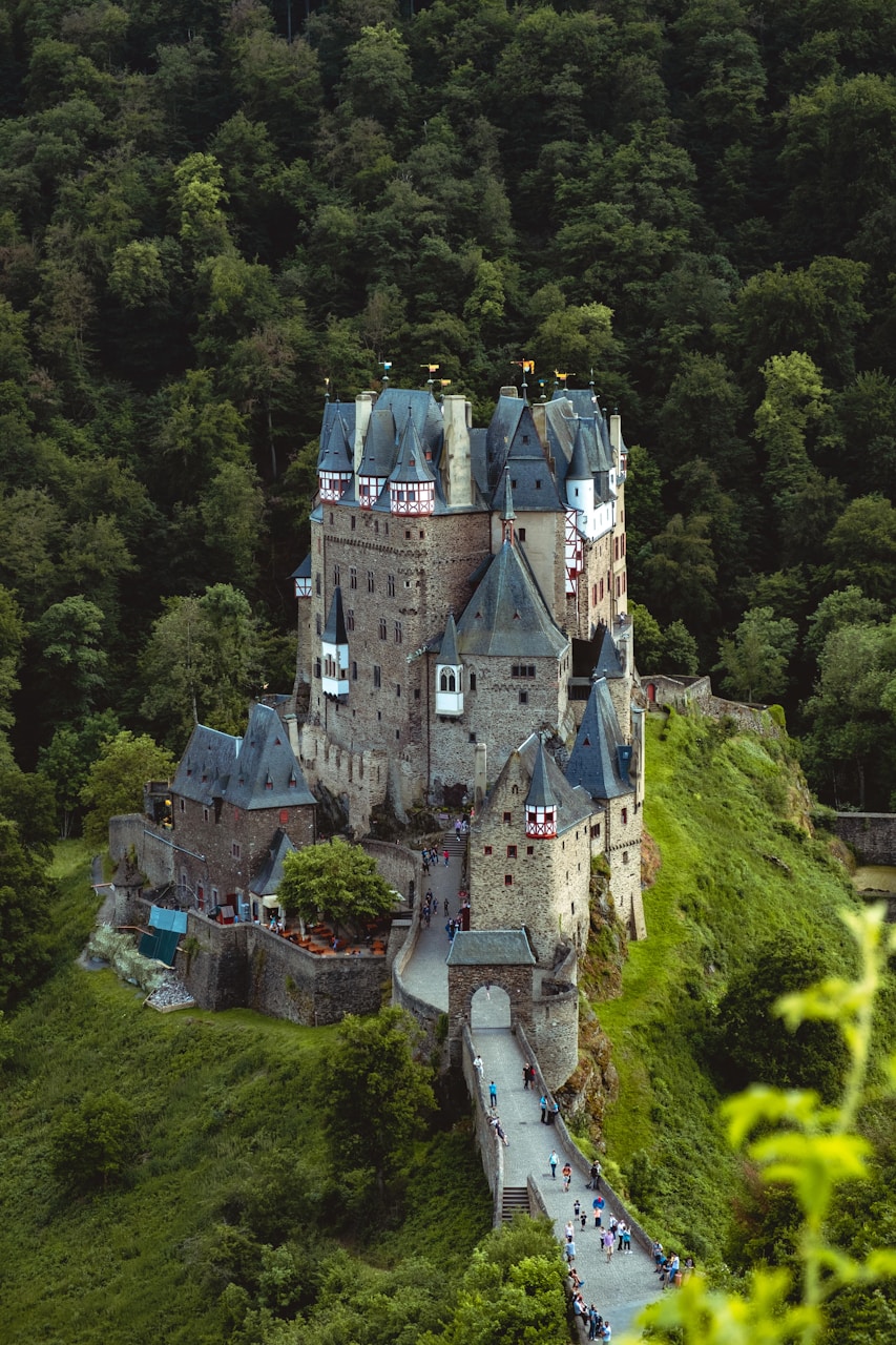 Best Day Trips From Munich, beige and blue painted castle scenery