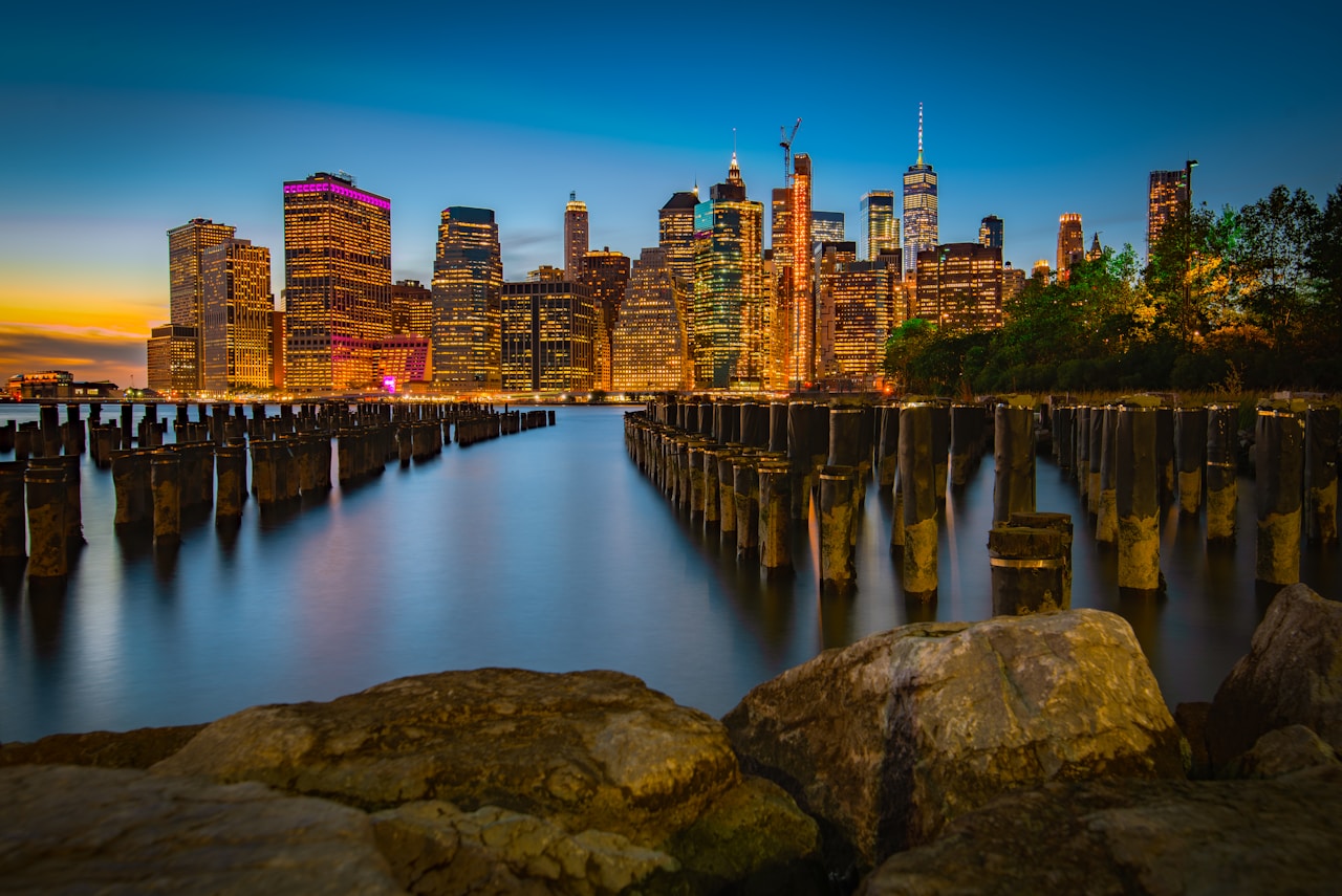 Best Neighborhoods in New York City, lighted high-rise buildings