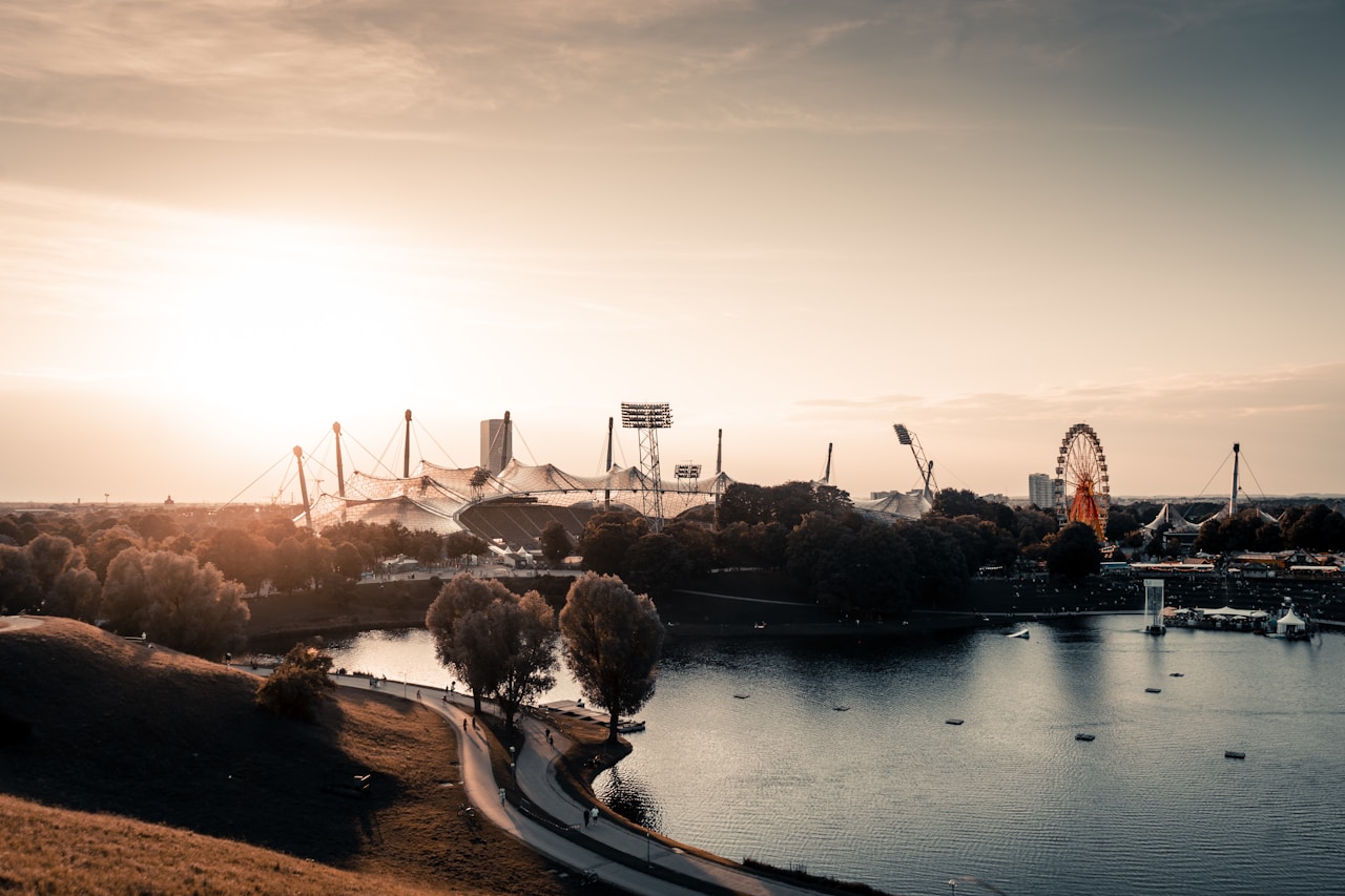 Best Free Things To Do In Munich, high-angle photo of carnival beside body of water
