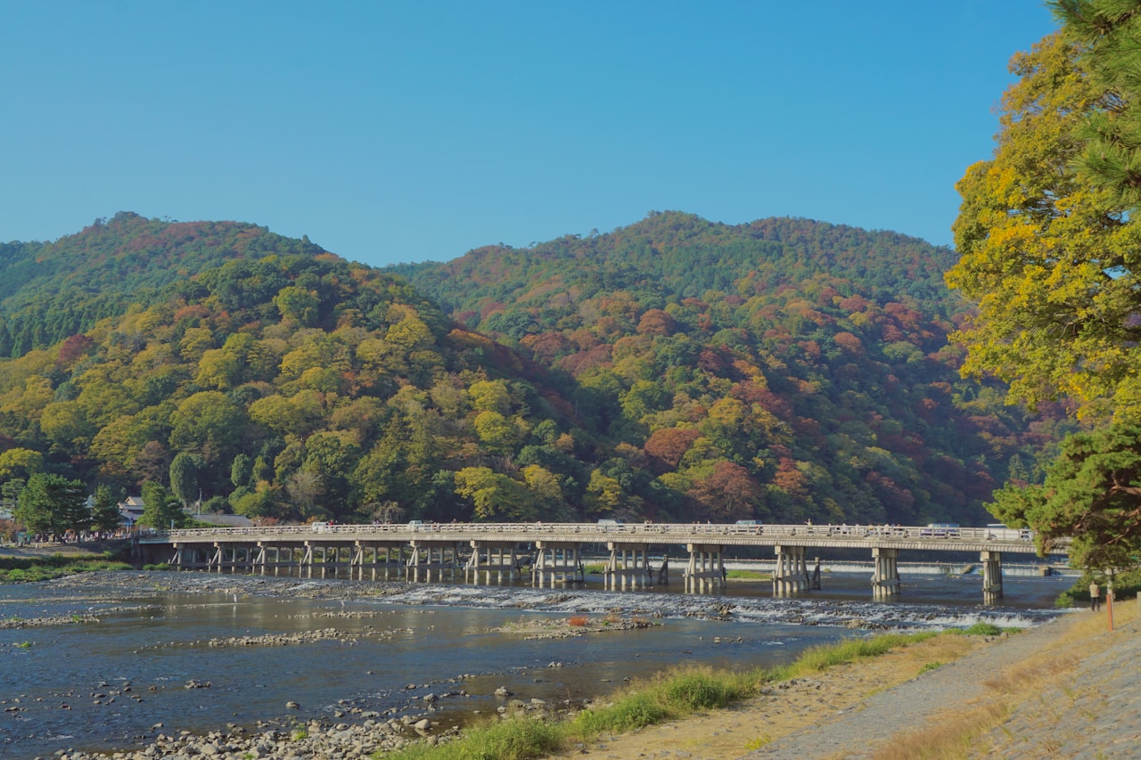 Togetsukyo Bridge, 1-5 Sagatenryūji Susukinobabachō, Ukyo Ward, Kyoto, Japan